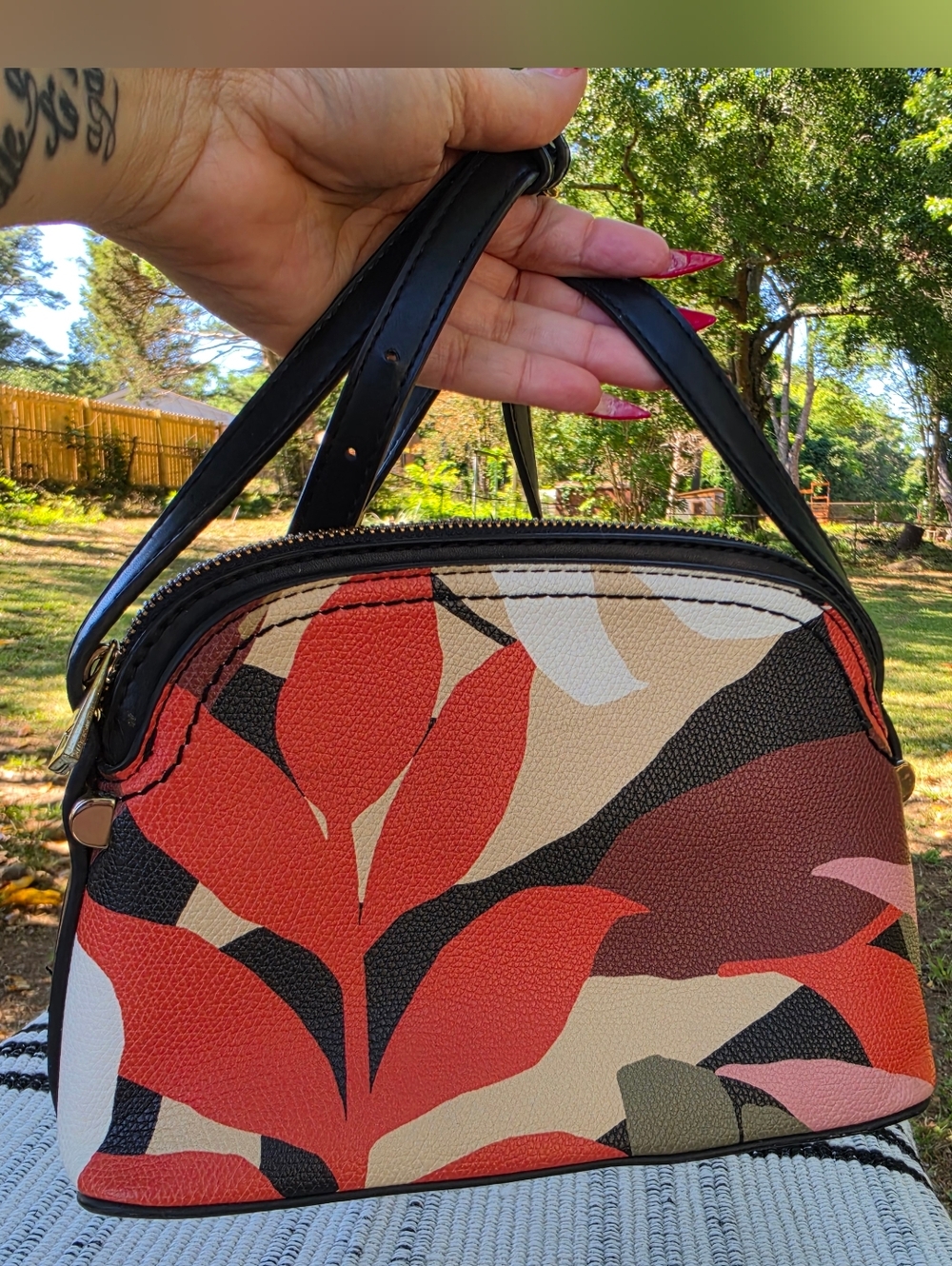 A New Day tropical blush handbag